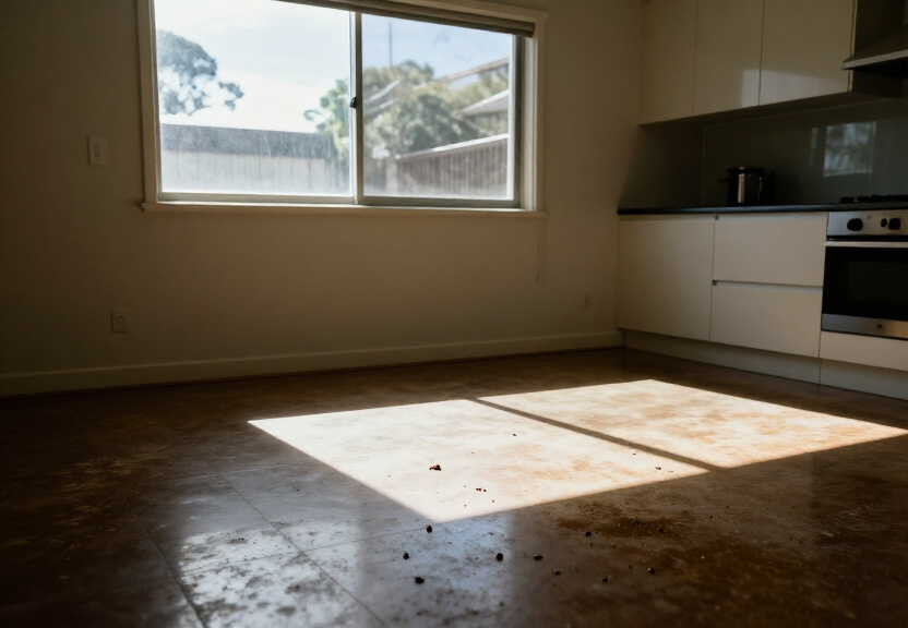 Rodent infestation in a Prospect warehouse before treatment
