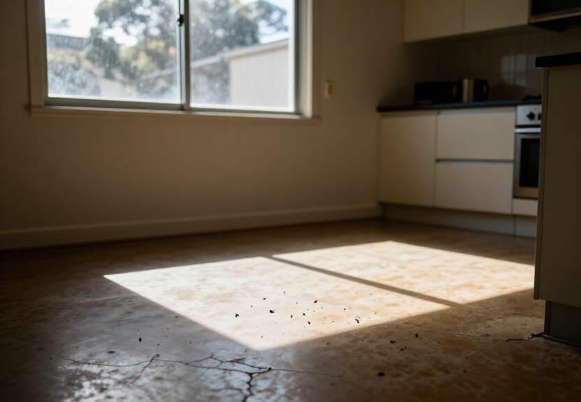 Cockroach infestation in a Prospect restaurant kitchen before treatment
